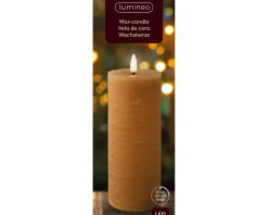 Bougie LED en cire véritable RUSTIK