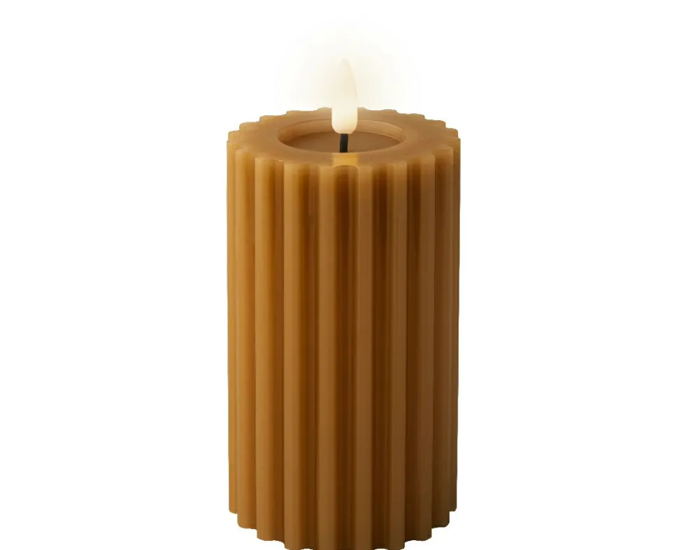 Bougie LED en cire véritable STRIPE