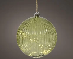 Boule en verre LED 20cm HERBST