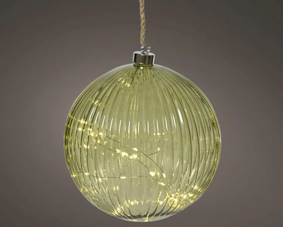 Boule en verre LED 20cm HERBST