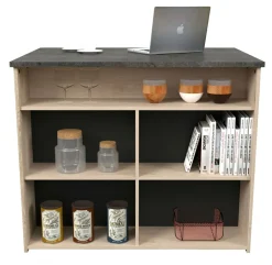 Buffet de cuisine avec table bar PORTLAND 2-Parisot Online