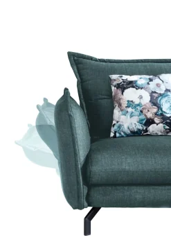 Canapé 2 places avec méridienne LAVA-Benformato Discount