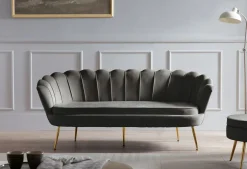 Canapé coquillage 3 places BANDUNG-Salesfever Online