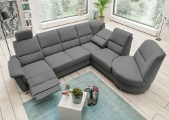 Canapé d'angle avec fonction relax PAROLE-Benformato Clearance