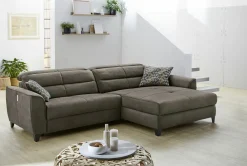 Canapé d'angle avec fonction relax DOUBLE-ONE