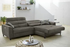 Canapé d'angle avec fonction relax DOUBLE-ONE