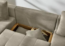 Canapé en U convertible ABBY-JOB Discount