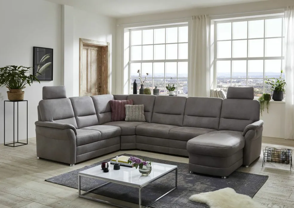 Canapé en U convertible avec fonction relax PP-QL11014 Q+