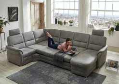 Canapé en U convertible avec fonction relax PP-QL11014 Q+