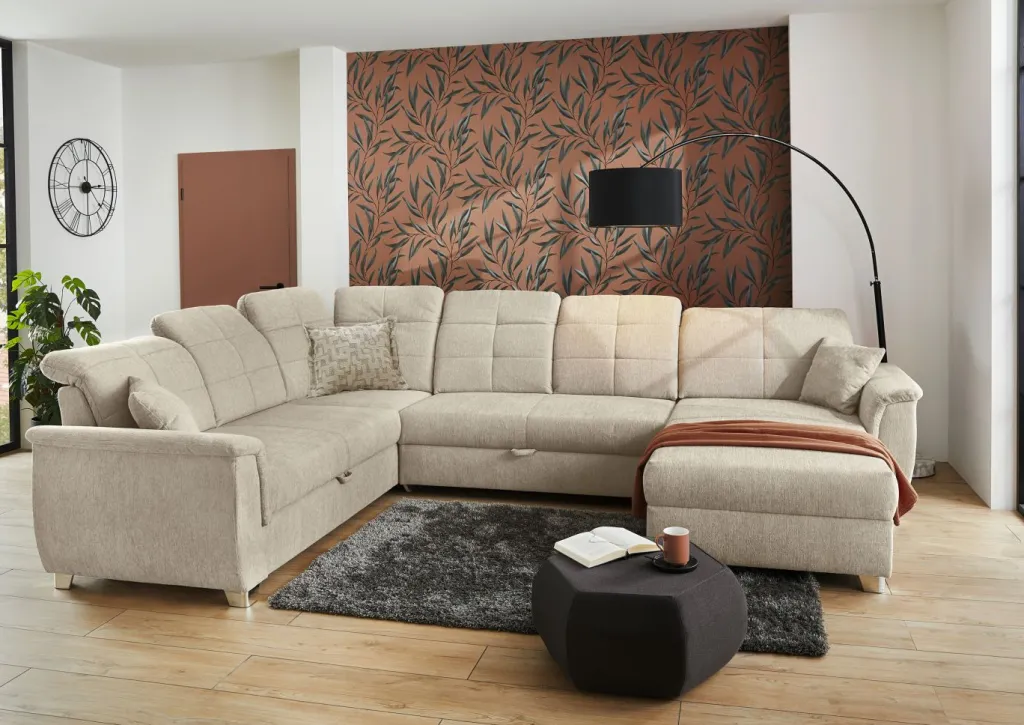 Canapé en U convertible LIVORNO-JOB Outlet