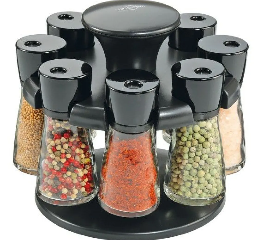 Carrousel à épices 8 pots en verre RONDO-Küchenprofi