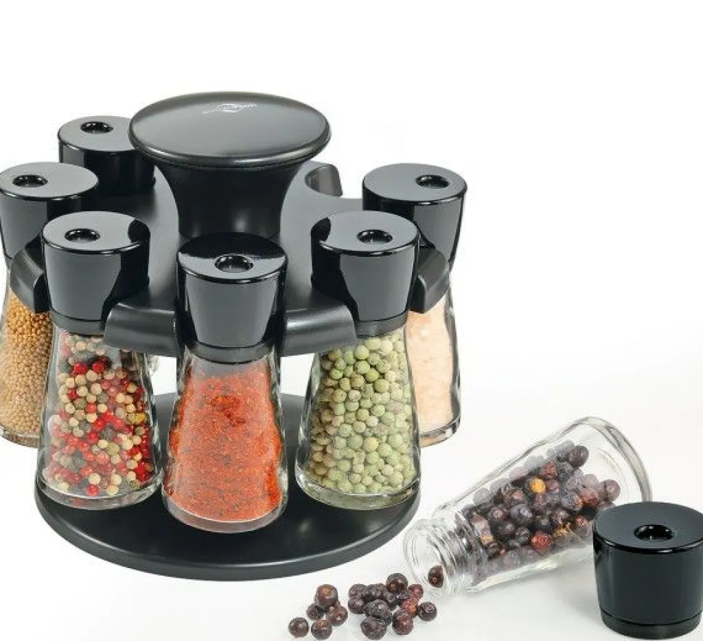 Carrousel à épices 8 pots en verre RONDO-Küchenprofi