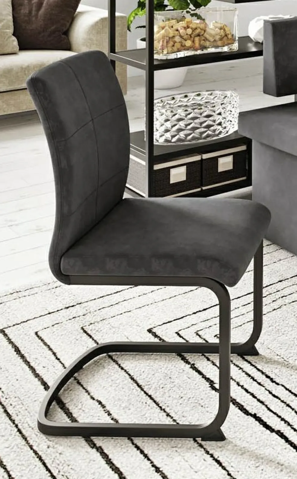 Chaise à piètement luge PRUDI