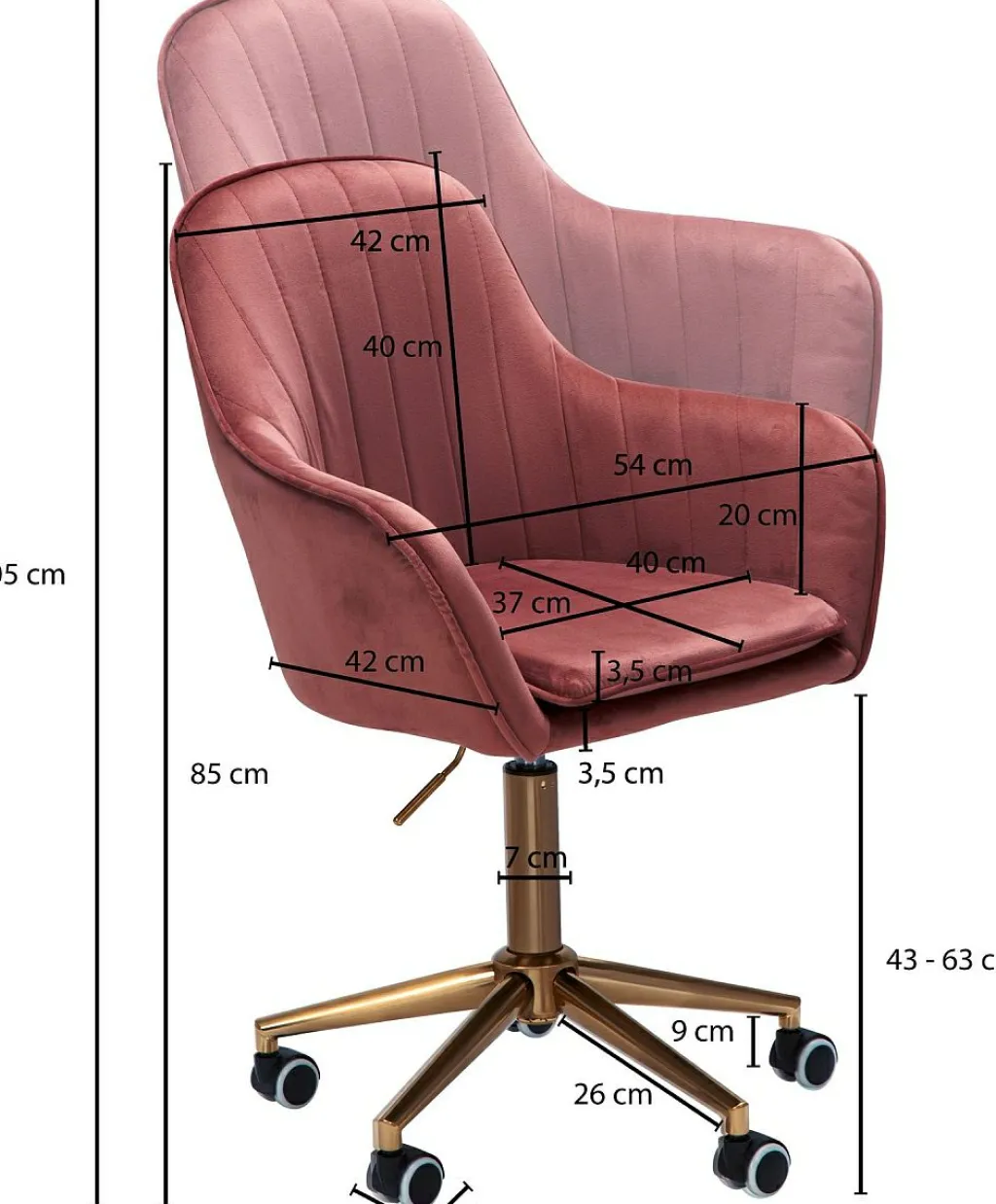 Chaise de bureau BANGKOK-Skyport