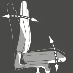 Chaise de bureau pivotante SITNESS PROFI 600