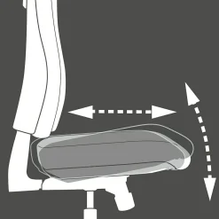 Chaise de bureau pivotante SITNESS PROFI 300-Topstar Outlet