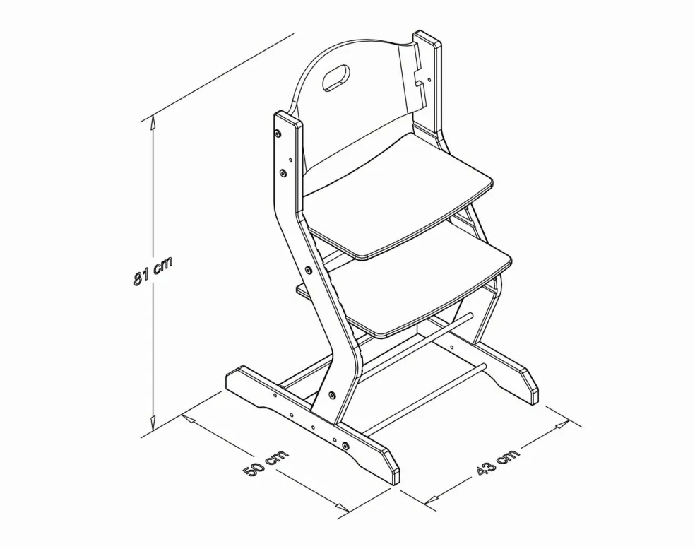 Chaise haute évolutive 100001/100003