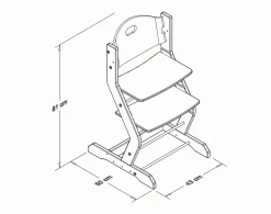 Chaise haute évolutive 100001/100005-Tissi Outlet