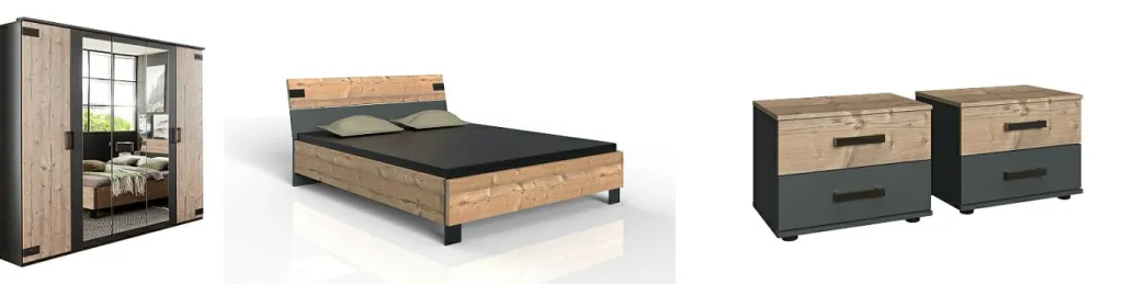 Chambre à coucher 4 éléments MALMÖ-Wimex