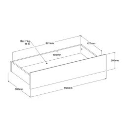 Chambre à coucher 2 éléments MIAMI 26-Parisot New