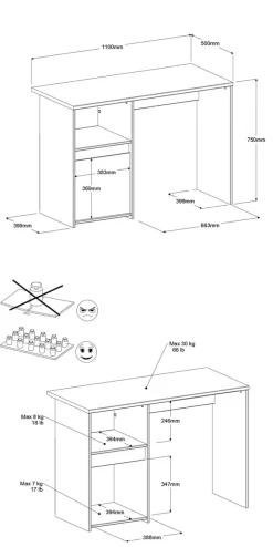Chambre à coucher 6 éléments PIROUETTE 23