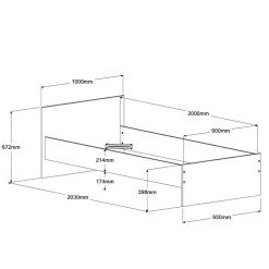Chambre à coucher 6 éléments PIROUETTE 23