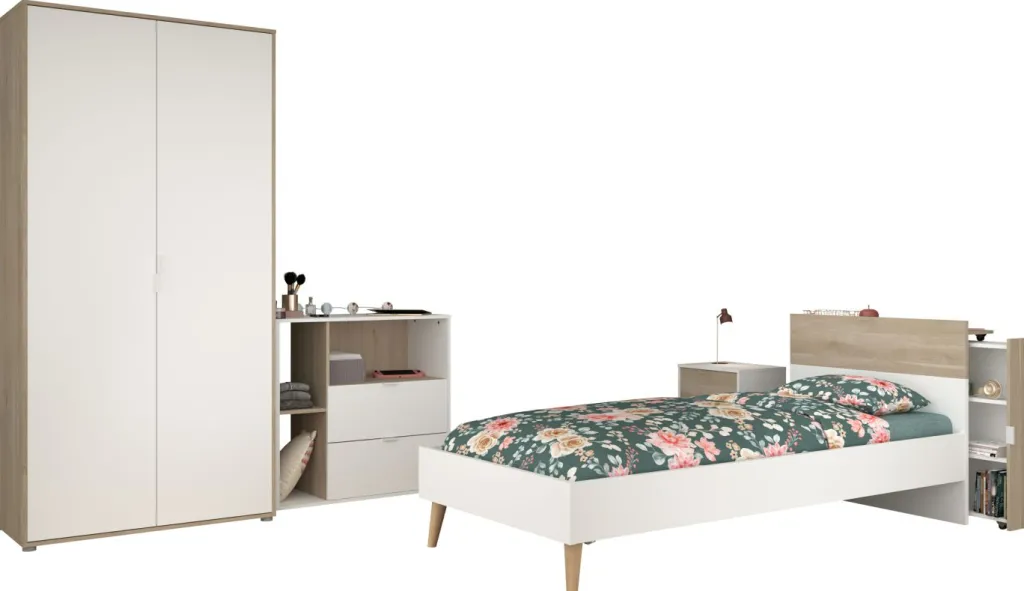 Chambre d'ado 5 éléments LAS VEGAS 2-Parisot Discount