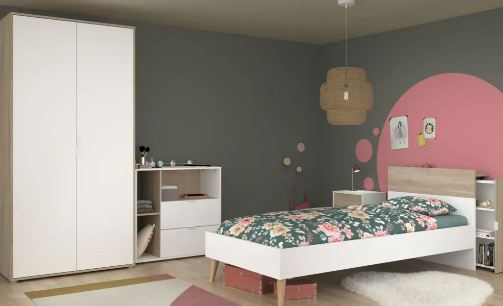 Chambre d'ado 5 éléments LAS VEGAS 2-Parisot Discount