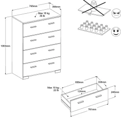 Chambre enfant 3 éléments REVERSE 11-Parisot Outlet