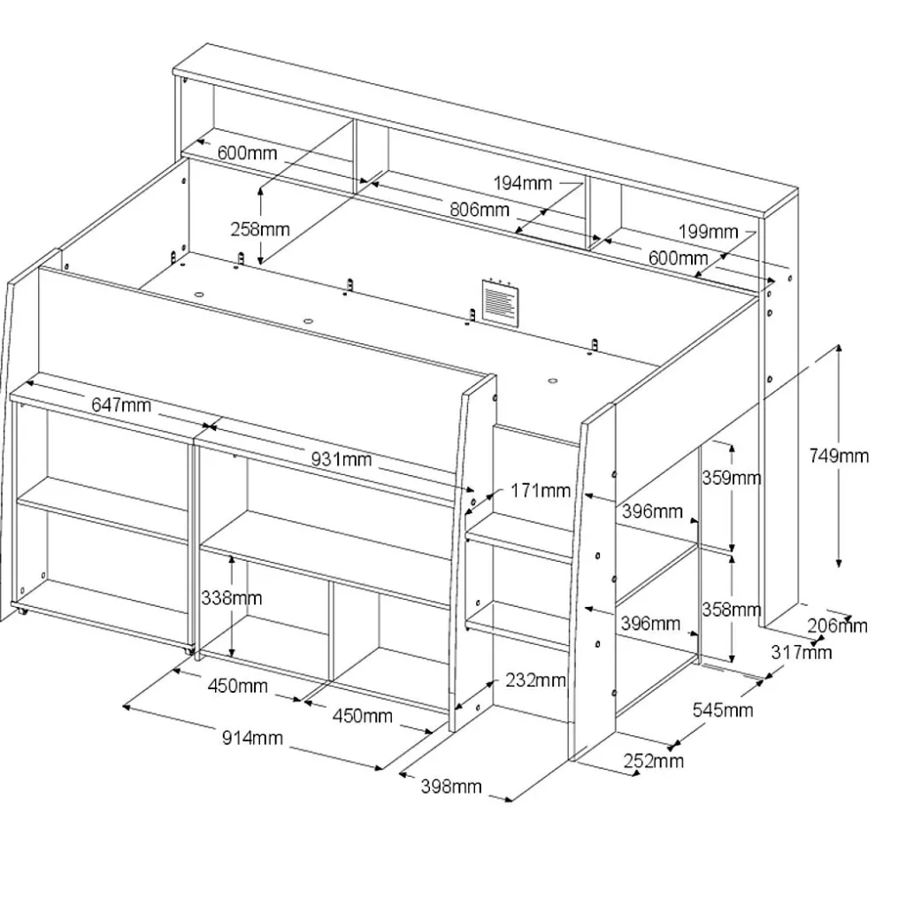 Chambre junior 2 éléments AUSTIN 11-Parisot Hot