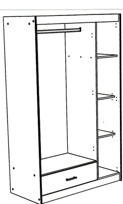 Chambre junior 5 éléments CHARLY 10-Parisot Discount