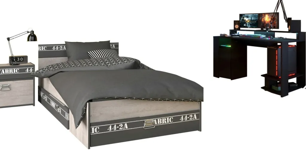 Chambre junior 4 éléments FABRIC 22-Parisot Online