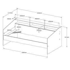 Chambre junior 2 éléments HOUSTON 43-Parisot