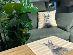 Chemin de table tête de lapin ROGER-Cosima