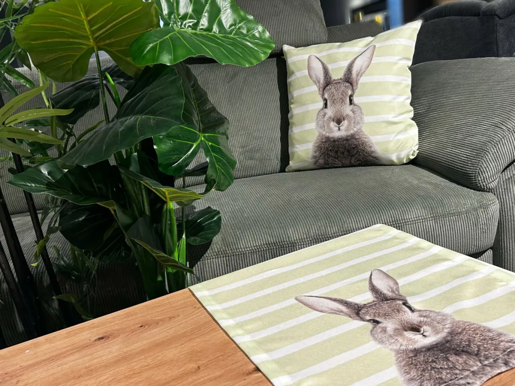 Chemin de table tête de lapin ROGER-Cosima Best