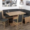 Coin repas avec banquette d'angle 4 éléments BREMEN