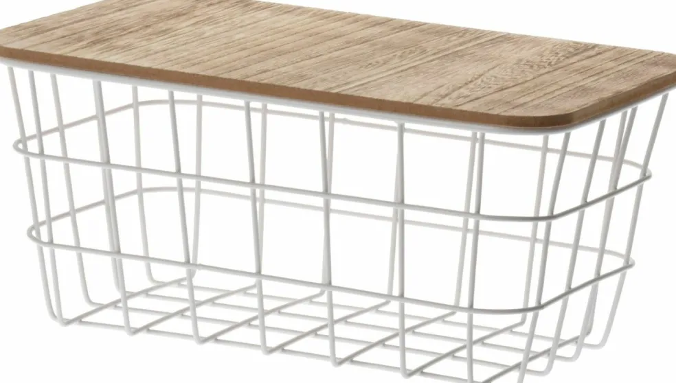 Corbeille métalllique avec couvercle KITCHEN MARKET