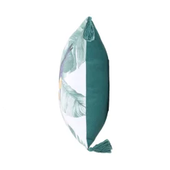 Coussin décoratif avec pompons perroquet OUTDOOR