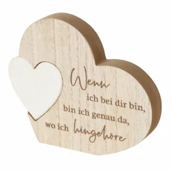 Décoration à poser coeur ZUHAUSE-Boltze New