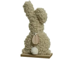 Décoration à poser lièvre peluche EASTER