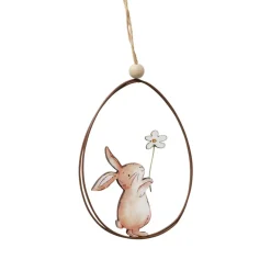 Décoration à suspendre lièvre dans œuf CHARMY-Boltze Best