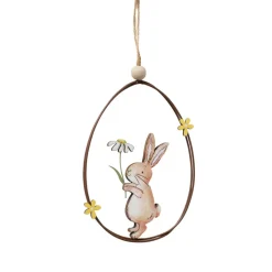 Décoration à suspendre lièvre dans œuf CHARMY-Boltze Best
