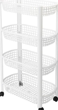 Desserte de cuisine à roulettes avec 4 paniers EH
