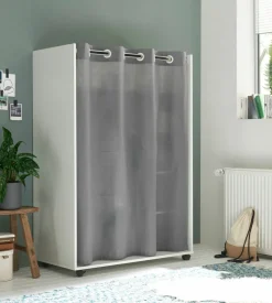 Dressing avec rideau en tissu JENKE