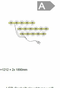 Eclairage de socle LED RONDINO-Forte Hot