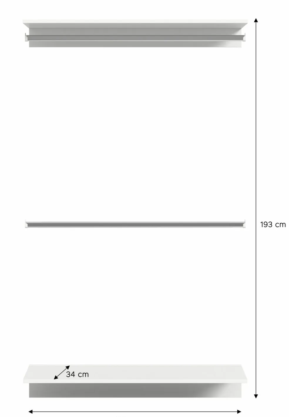 Elément intermédiaire penderie BODITE