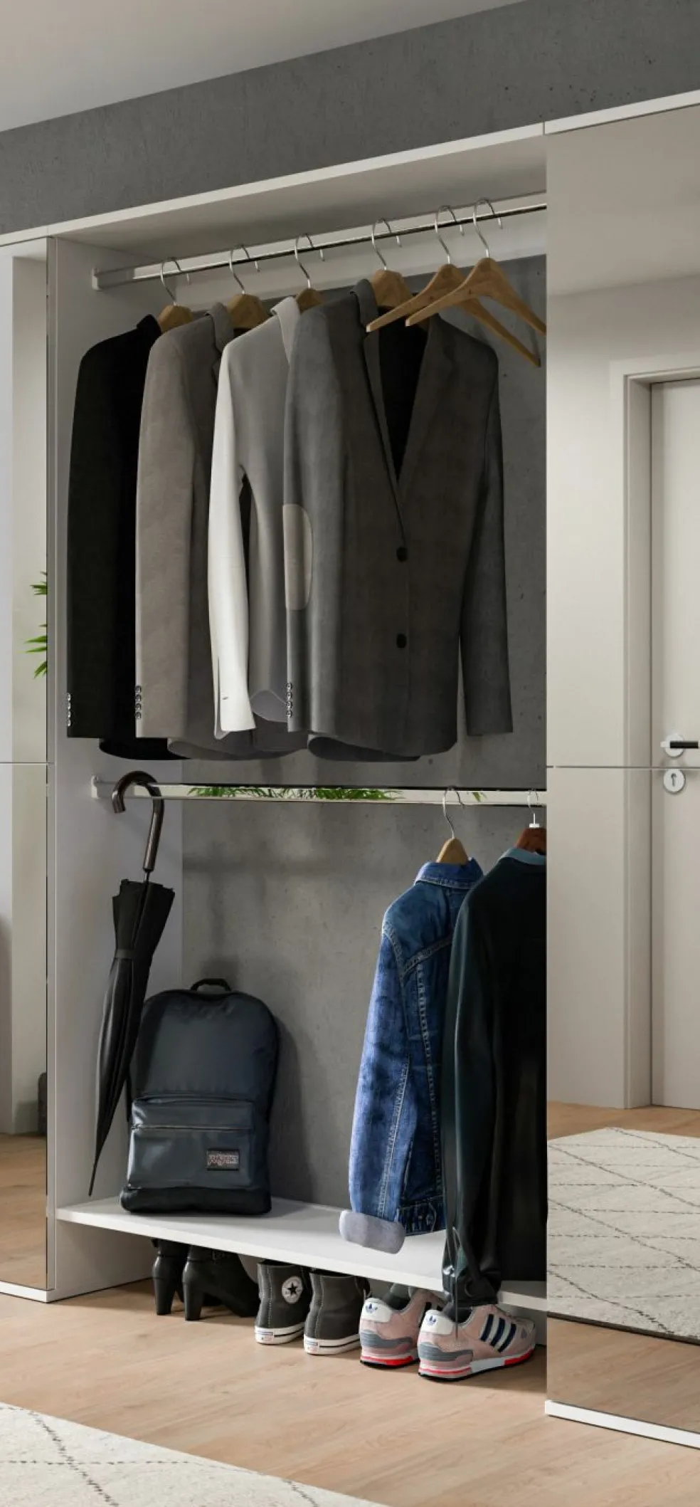 Elément intermédiaire penderie BODITE