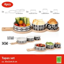 Ensemble à tapas 4 pièces ALPINA-Edco Discount