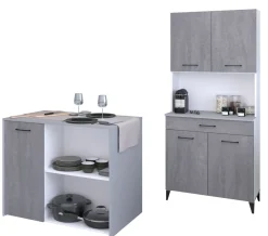 Ensemble avec buffet de cuisine MEMPHIS 3-Parisot