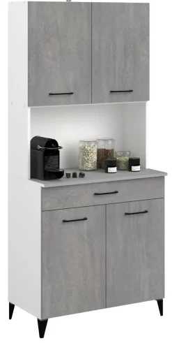 Ensemble avec buffet de cuisine MEMPHIS 1-Parisot Online